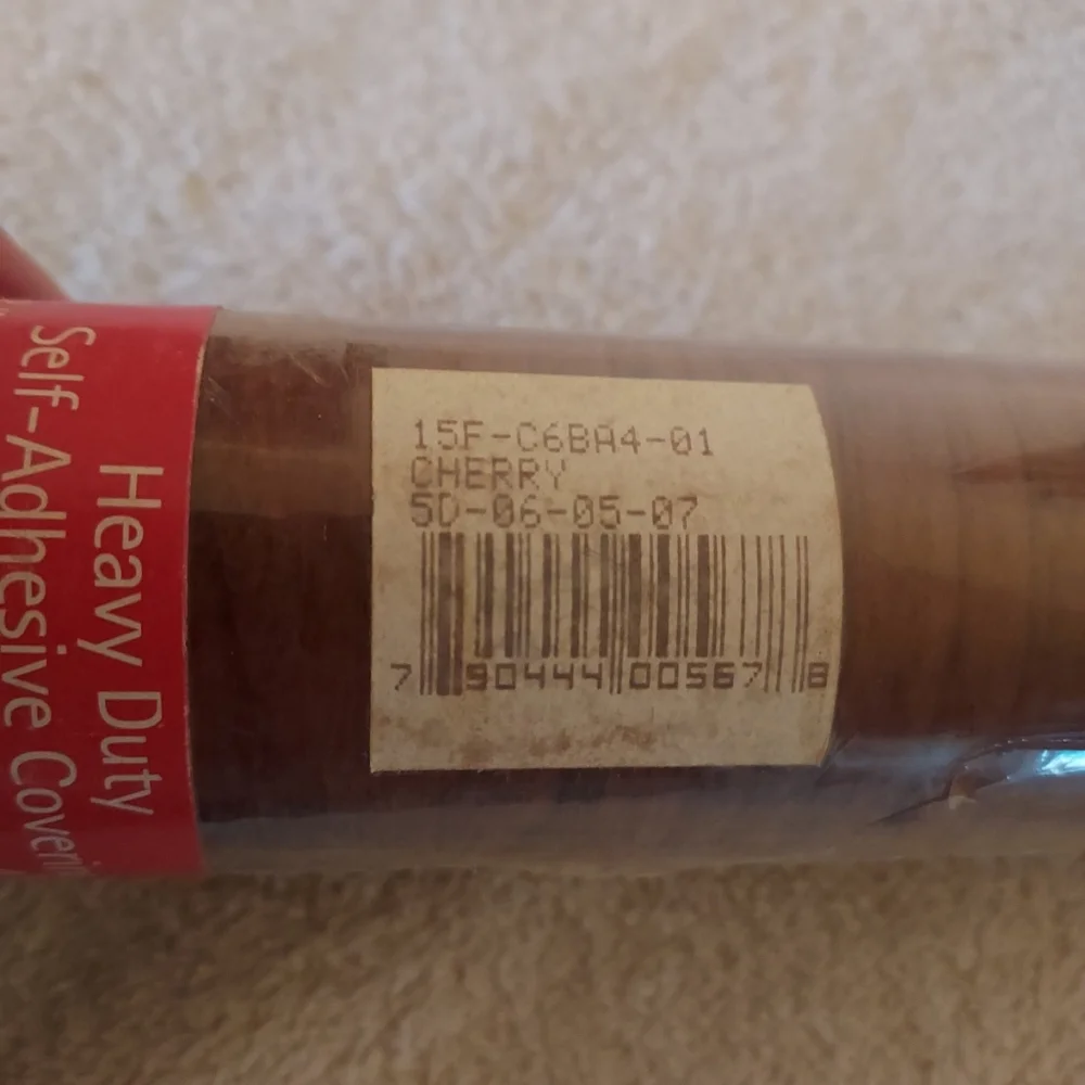 Con-Tact Ultra Self-Adhesive Covering 18in × 15ft Cherry 3 Rolls New In Wrapping